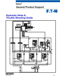Hydraulic Hints & Trouble Shooting Guide