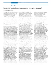 Is the Biological Species Concept Showing Its Age? Mohamed A.F