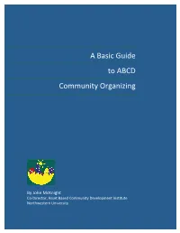 A Basic Guide to ABCD Community Organizing