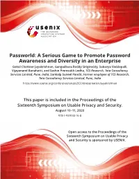 Passworld: a Serious Game to Promote Password
