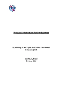 Practical Information for Participants