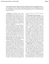 The Tharsis Region of Mars: New Insights from Magnetic Field Observations