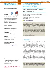Chirality and the Angular Momentum of Light