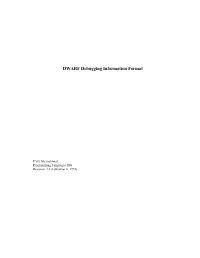 DWARF Debugging Information Format