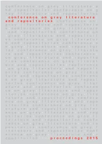 Grey · Literature · and · Repositories · Conference