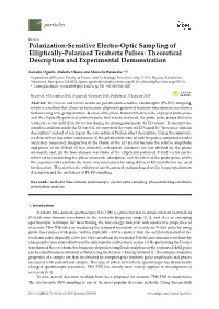 Polarization-Sensitive Electro-Optic Sampling of Elliptically-Polarized Terahertz Pulses: Theoretical Description and Experimental Demonstration