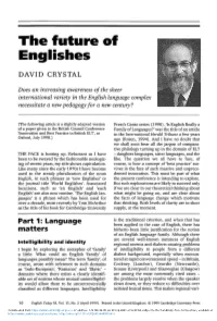The Future of Englishes