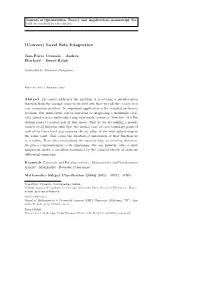 Convex) Level Sets Integration