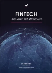 FINTECH Anything but Alternative