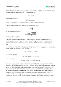 General Tragedy Mathematics