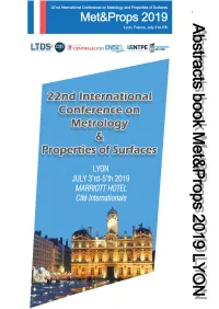 Roughness Control and Surface Texturing in Lubrication 8H35 9H15 Keynote Speaker D