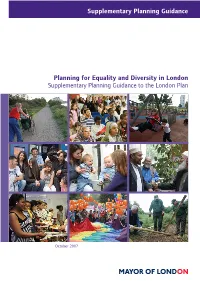 Planning for Equality and Diversity in London