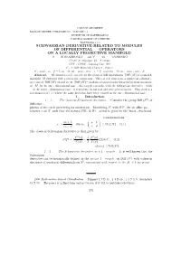 Schwarzian Derivative Related to Modules