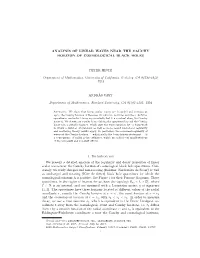 Analysis of Linear Waves Near the Cauchy Horizon of Cosmological Black Holes