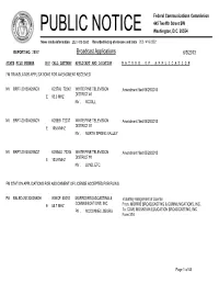Broadcast Applications 6/3/2013