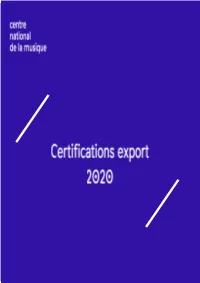 Certifications Export 2020 Certifications Albums - Nouveautés (11)