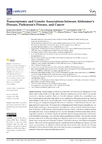 Transcriptomic and Genetic Associations Between Alzheimer's