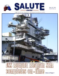 USS Ronald Reagan SRA Completes On-Time USS Ronald Reagan SRA Completes On-Time