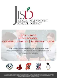 2021-2022 High School Course Catalog | Pathway Guide