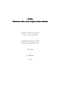 Bonding Infrastructure, Affect, and the Emergence of Urban Collectivity