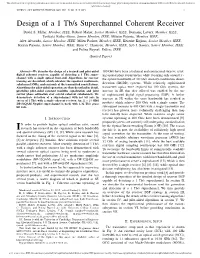 Design of a 1 Tb/S Superchannel Coherent Receiver David S