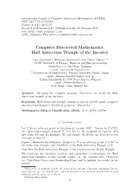 Half-Anticevian Triangle of the Incenter