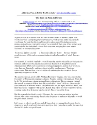 The War on Pain Sufferers by S. Richman (PDF)