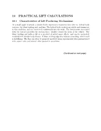 10 Practical Lift Calculations