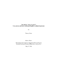 Case, Person, and Linear Ordering in English Coordinated Pronouns
