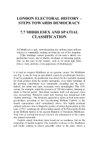 Middlesex Spatial Classification