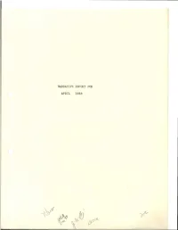 Narrative Report for April 1938