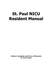 Nicu Guide for Residents