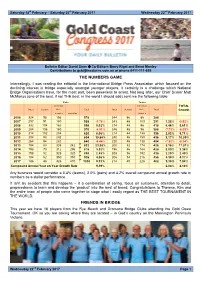 The Numbers Game Friends in Bridge