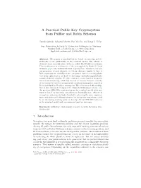 A Practical Public Key Cryptosystem from Paillier and Rabin Schemes