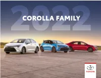 COROLLA FAMILY CLICK BELOW to Contents NAVIGATE SECTIONS