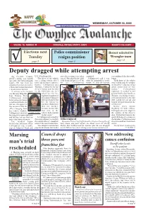 Deputy Dragged While Attempting Arrest an Owyhee County U.S