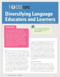Diversifying Language Educators and Learners by Uju Anya and L