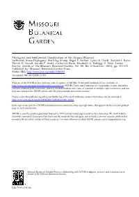 Phylogeny and Subfamilial Classification of the Grasses (Poaceae) Author(S): Grass Phylogeny Working Group, Nigel P