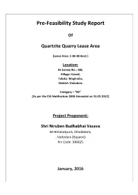 Pre-Feasibility Study Report