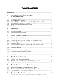 Table of Contents