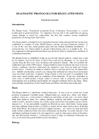 Diagnostic Protocols for Regulated Pests