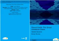 Planet Earth: the Great Oxidation Event
