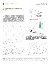 Accurately Measuring the Height of (Real) Forest Trees