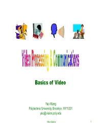 Basics of Video