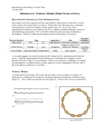 Normal Modes (Free Oscillations)