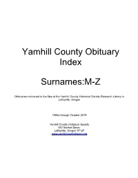 Obituary Index