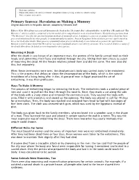 Primary Sources: Herodotus on Making a Mummy Original Document in the Public Domain, Adapted by Newsela Staff