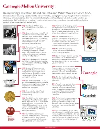 Reinventing Education Based on Data and What Works • Since 1955