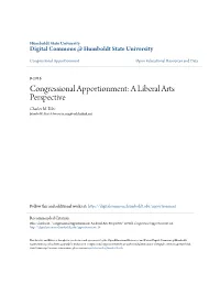 Congressional Apportionment Open Educational Resources and Data