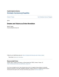 Dreams and Visions As Divine Revelation